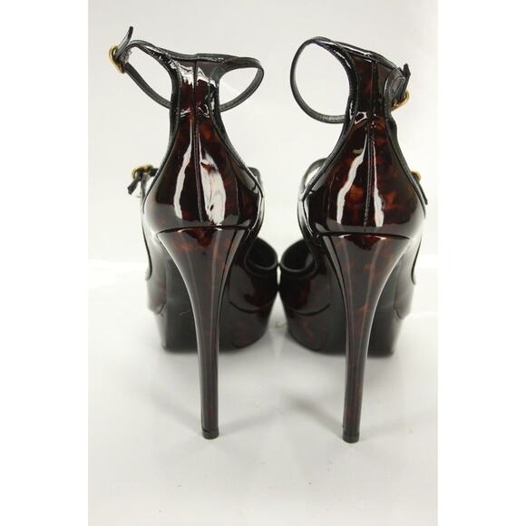 Alexander McQueen Key Hole Open Toe Platform Ankle Strap Sandal SZ 38 NIB $1095 - Picture 8 of 10